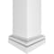 Ekena Millwork Craftsman Classic Square Non-Tapered, Smooth PVC Column, Tuscan Capital & Tuscan Base CC0809ENPTUTU - alternate 3